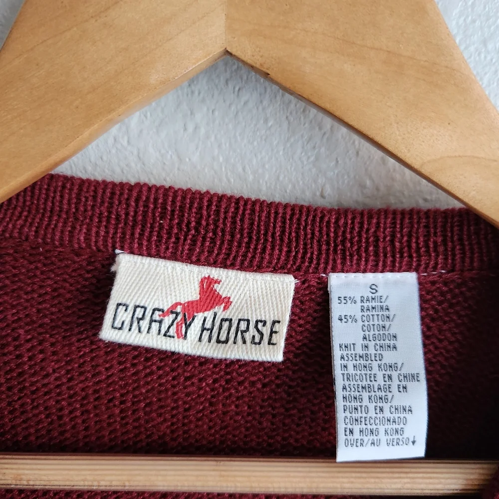 Crazy‎ Horse Women’s Cardigan Sweater Sz Small Cottagecore